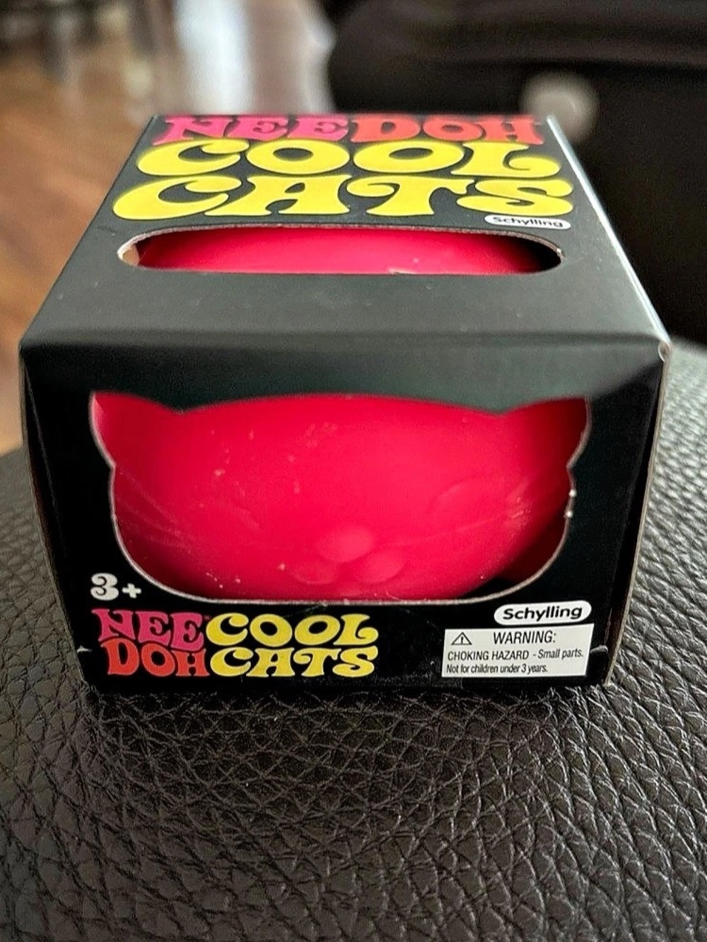 Schylling NeeDoh Cool Cats Pink Cat Squishy Toy